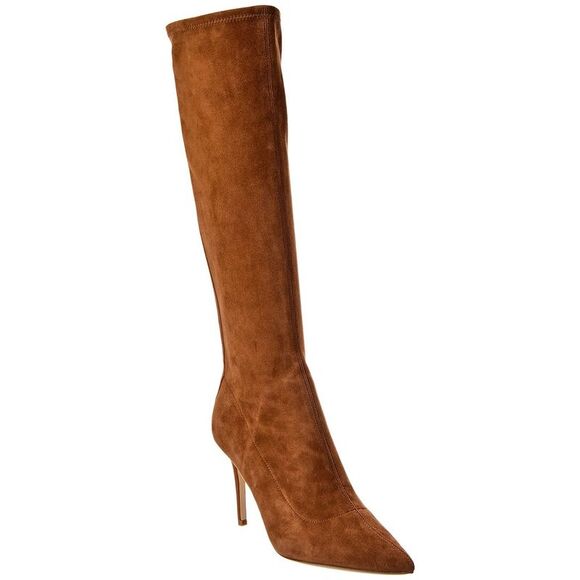 L’AGENCE Shoes - L'agence Giverny Knee High Suede Boot, Tan